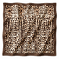Leopard Print Satin Silk Square Scarf