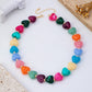 Multi-Color Resin Heart Bead Necklace