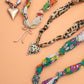 HANDMADE PRINTED SCARF NECKLACE | 80N91790
