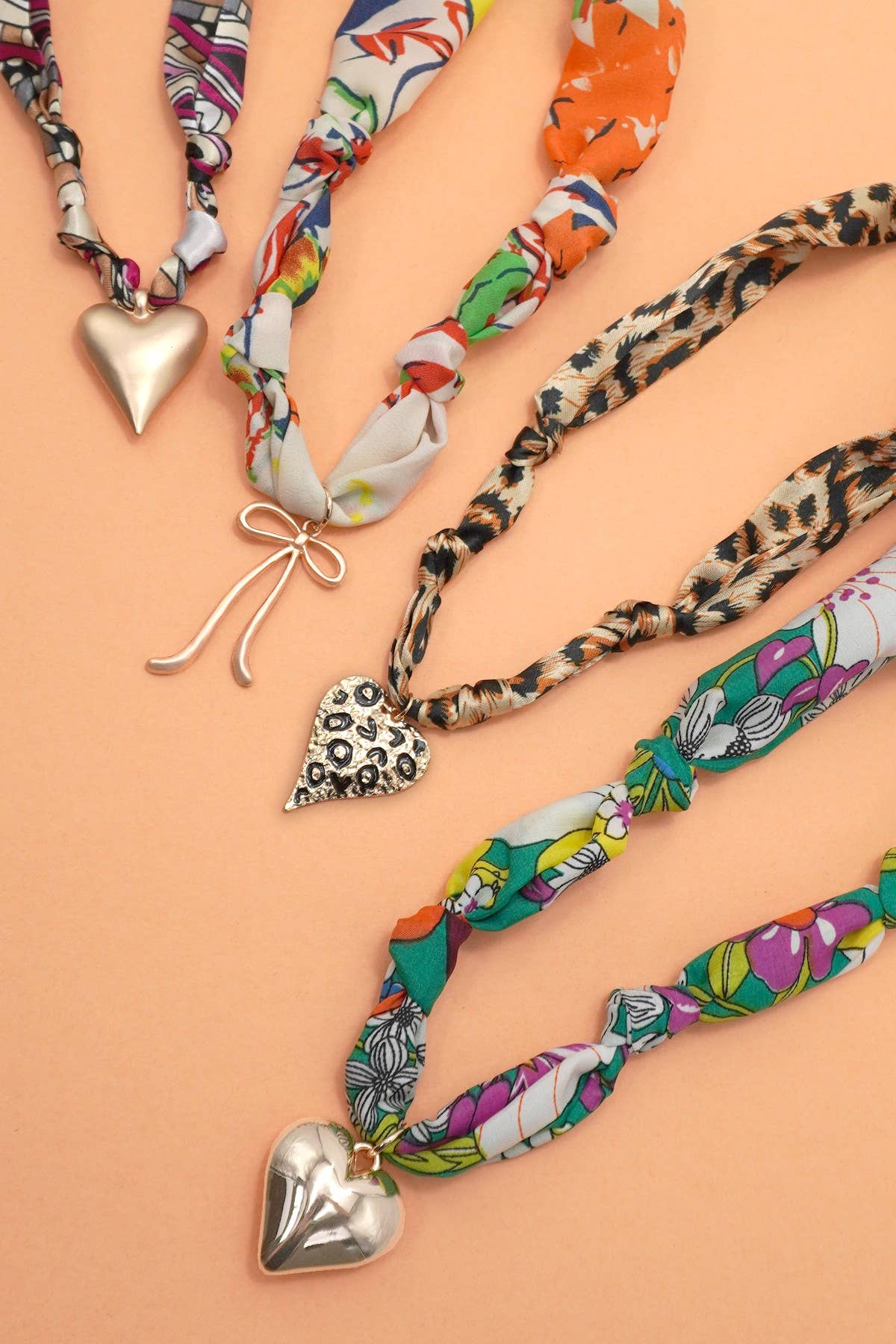 HANDMADE PRINTED SCARF NECKLACE | 80N91790