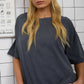 WASHED EXPOSED SEAM RELAXED T-SHIRT