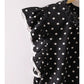 Romantic Polka Dot Ruffle Blouse