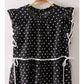 Romantic Polka Dot Ruffle Blouse