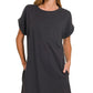 Premium Cotton T-shirts Dress With Pockets