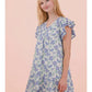 Floral Printed Ruffled Mini Dress