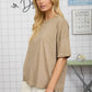 WASHED EXPOSED SEAM RELAXED T-SHIRT