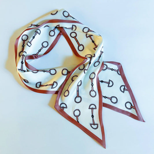 Equestrian Chain Link Border Scarf