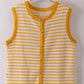 NT12503-Stripe Knit Button Down Top
