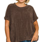 Plus Chenille Waffle Cap Sleeve Sweater