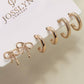 MINI BOW HUGGIE HOOP TRIO EARRINGS