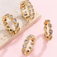 Gold Rhinestone Multi-Shape Eternity Stack Rings | 40R142