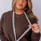 Andi x Rad Rev Grey Checkered Lanyard