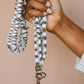 Brown Checkered Lanyard