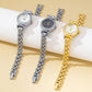 ROUND DIAL OVAL BAND BRACELET WATCH | 80W001