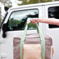 Duffle Bag – Nala Color Block – Grey/Pistachio/Cream