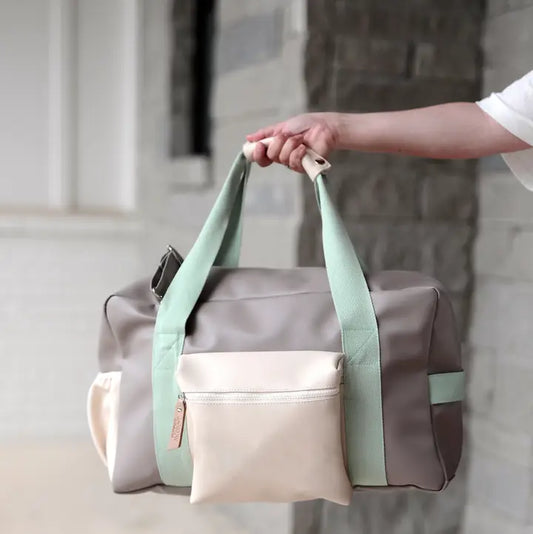 Color Block Duffle Bag