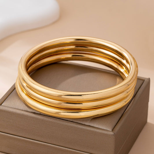 Triple Tube Bangle Set