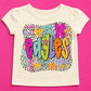 KIDS- colorful bow team shirt EAGLES