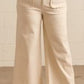 Plus Size Scalloped Wide Leg Pant