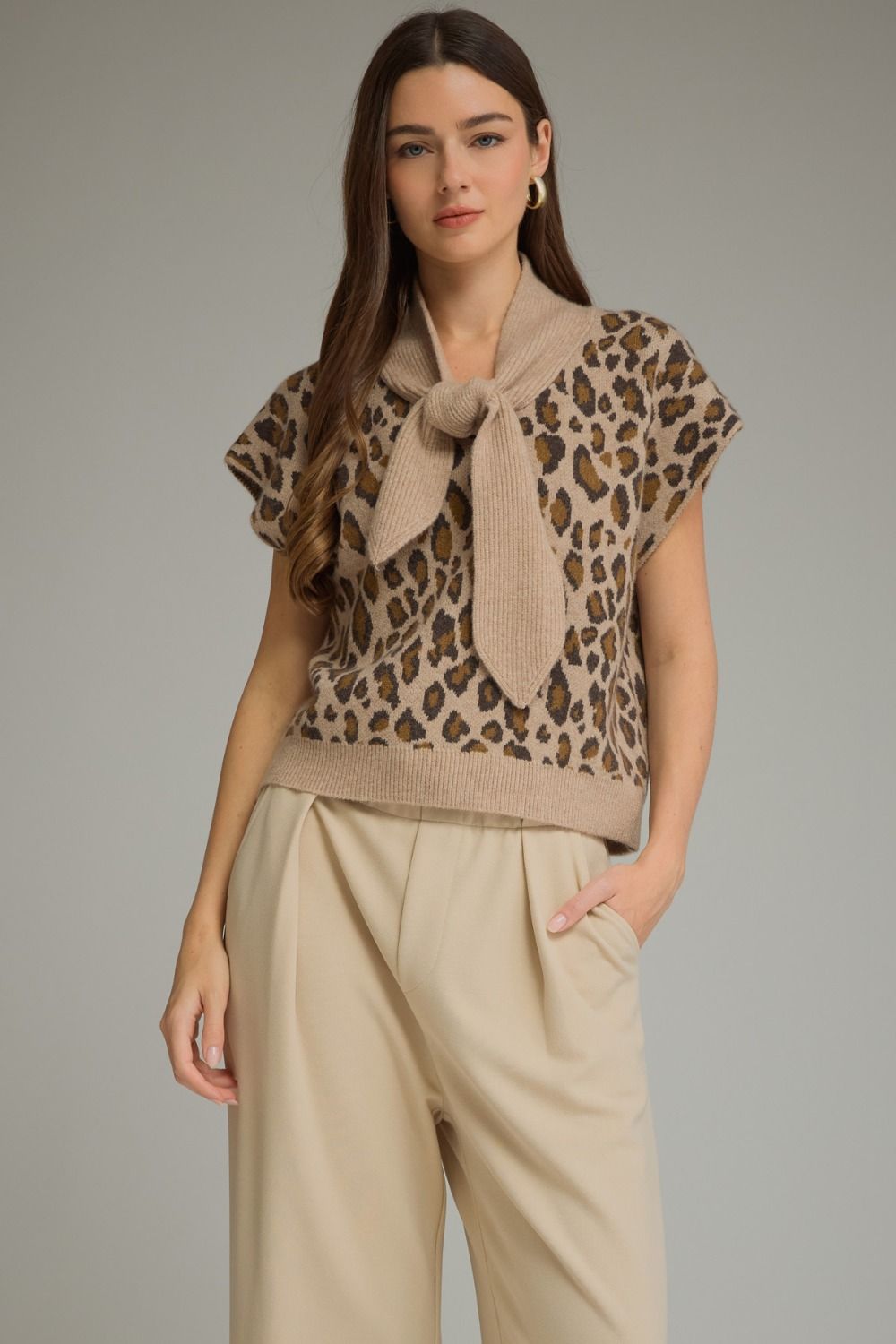 Leopard Sweater Top
