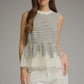 Striped and Lace Babydoll Tank