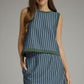 Striped Lounge Skort Set