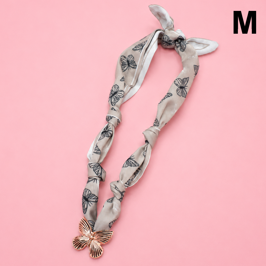 HANDMADE PRINTED SCARF NECKLACE | 80N91790