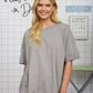 WASHED EXPOSED SEAM RELAXED T-SHIRT
