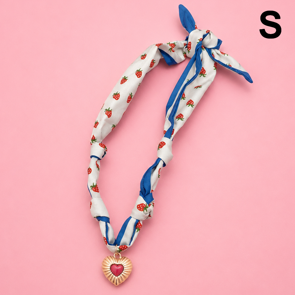 HANDMADE PRINTED SCARF NECKLACE | 80N91790
