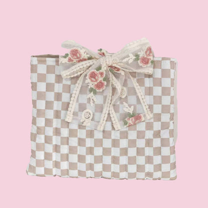 Walk By Faith Bible Cover Bow-tie Drawstring Bag