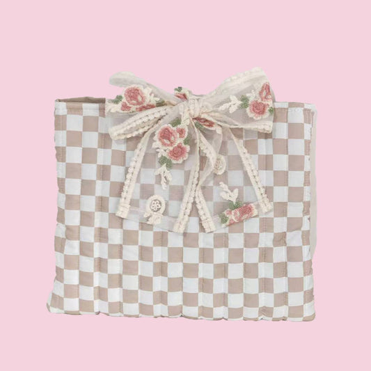 Walk By Faith Bible Cover Bow-tie Drawstring Bag