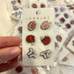 Football Earring Triple Card