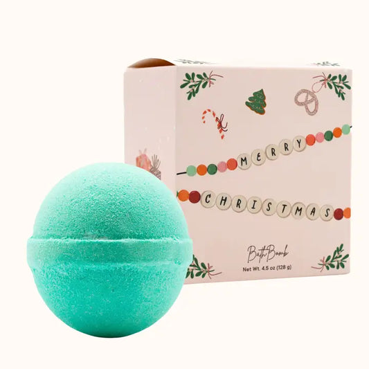 Garland Bath Bomb - Christmas Friendship Bracelet Design