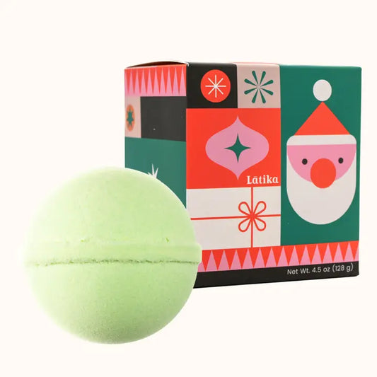Geo Bath Bomb -Geometric Modern Santa Christmas Gift