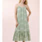 Embroidered Summer Boho Midi Dress