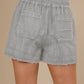 Washed Chambray Denim Casual Shorts