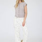 Raw Edge Sleeveless Lightweight Cardigan