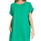 Premium Cotton T-shirts Dress With Pockets