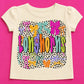 KIDS- colorful bow team shirt LONGHORNS