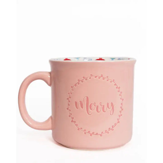 Whimsical Wonders Mug Light Pink/Multi 14oz