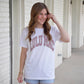 LULU MAC checkered tee
