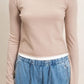 Layered Long Sleeve Knit Top