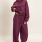 Dark Cherry Star Sweat Set
