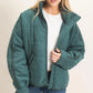 High Collar Quilted Jacket