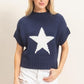 Star Ribbed Sweater