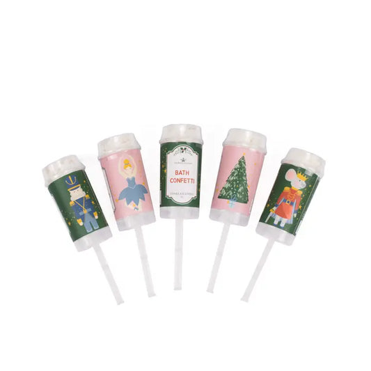 Nutcracker Waltz Bath Confetti Poppers Vanilla Scented
