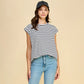 Striped Cap Sleeve Top