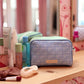 Handle Cosmetic Bag – 'stuff' Embroidered